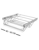 Zapatero extraible 40-60 cm cromado - Suinplas