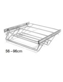Zapatero extraible 40-60 cm cromado - Suinplas