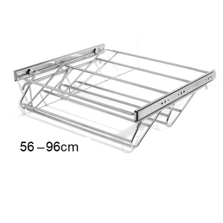 Zapatero extraible 40-60 cm cromado - Suinplas