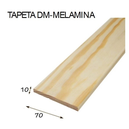 Tapeta 206 melamina  2440x70x10mm blanca - Suinplas