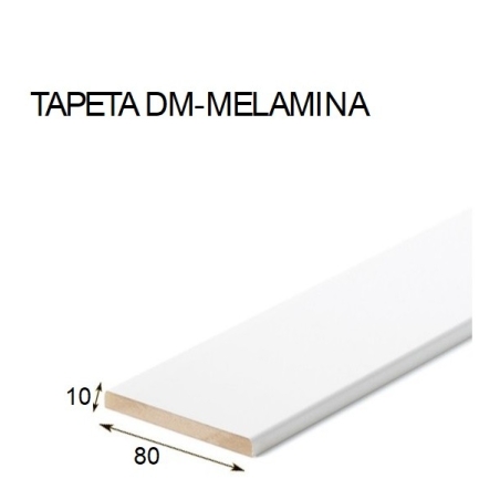 Tapeta 206 melamina  2440x70x10mm blanca - Suinplas