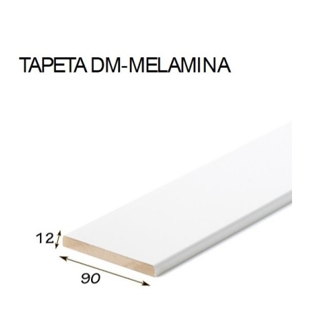 Tapeta 206 melamina  2440x70x10mm blanca - Suinplas