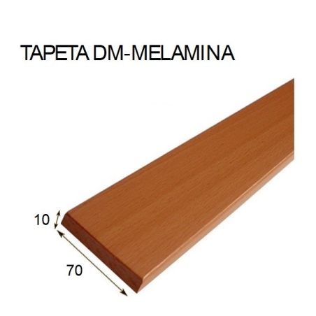 Tapeta 206 melamina  2440x70x10mm blanca - Suinplas