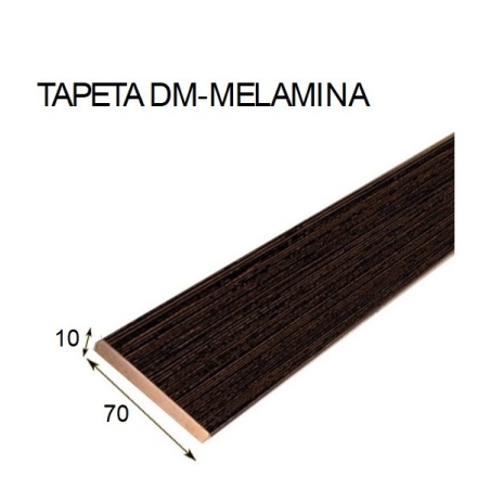 Tapeta 206 melamina  2440x70x10mm blanca - Suinplas