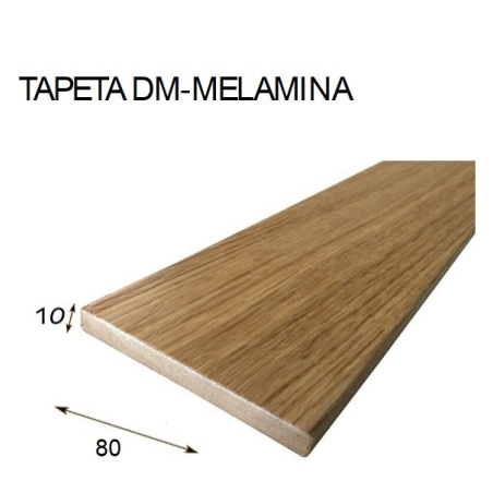 Tapeta 206 melamina  2440x70x10mm blanca - Suinplas