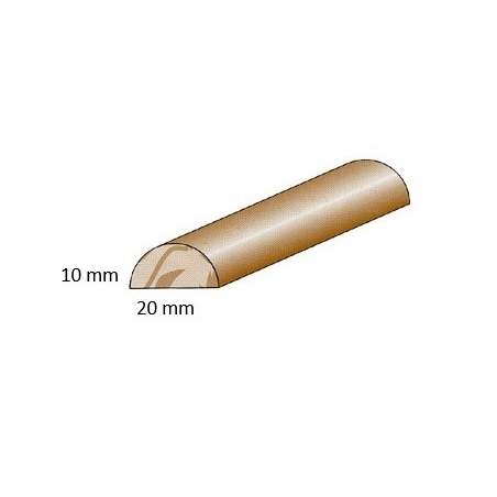 Moldura media caña 5020 10 mm x 20 mm ayou 2,50 - Suinplas