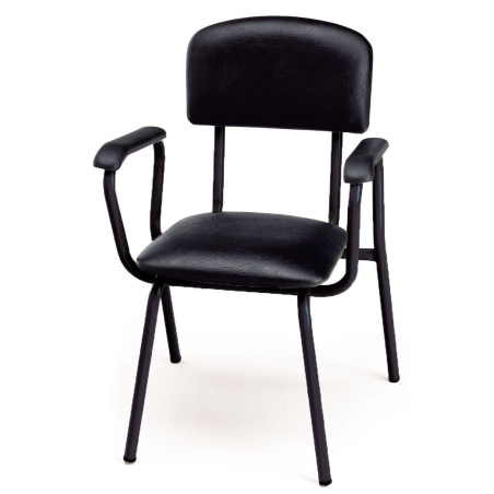 Silla profesor con brazox skay negro modelo 220 - Suinplas
