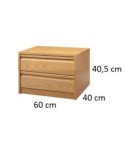 Cajonera 2 Cajones Laminada 