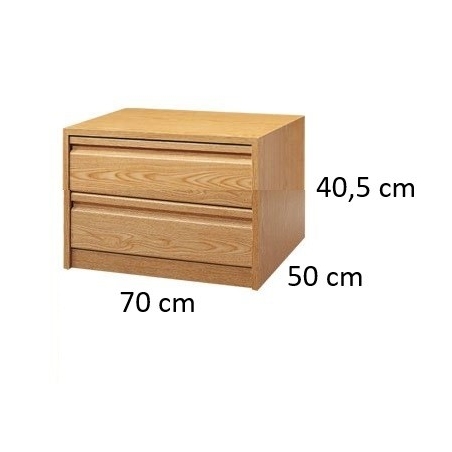 Cajonera 2 Cajones Laminada 