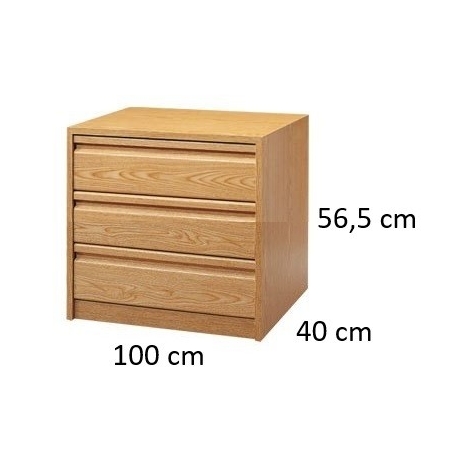 Cajonera 40 x 40 cm 3 cajones - Suinplas