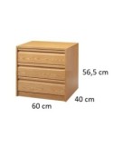 Cajonera 40 x 40 cm 3 cajones - Suinplas