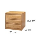 Cajonera 40 x 40 cm 3 cajones - Suinplas