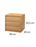 Cajonera 40 x 40 cm 3 cajones - Suinplas