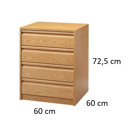 Cajonera 40 x 40 cm 4 cajones - Suinplas
