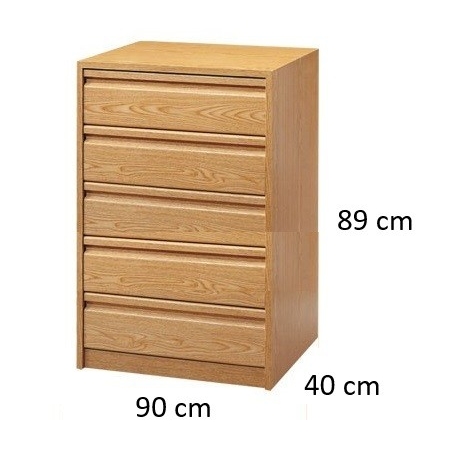 Cajonera 40 x 40 cm 5 cajones - Suinplas
