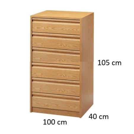 Cajonera 40 x 40 cm 6 cajones - Suinplas
