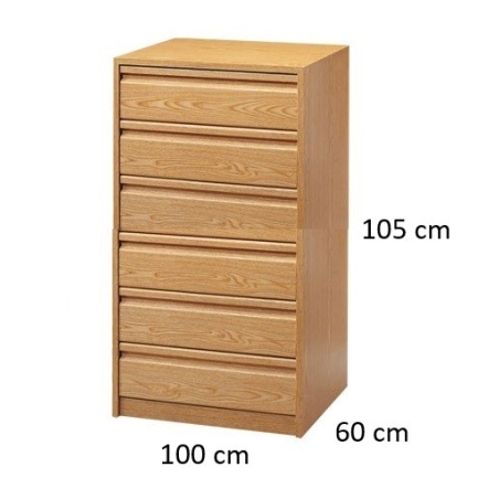 Cajonera 40 x 40 cm 6 cajones - Suinplas