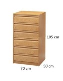 Cajonera 40 x 40 cm 6 cajones - Suinplas