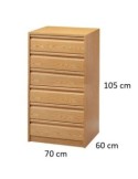 Cajonera 40 x 40 cm 6 cajones - Suinplas