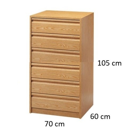 Cajonera 40 x 40 cm 6 cajones - Suinplas
