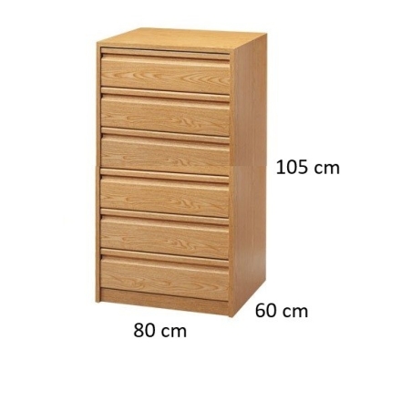 Cajonera 40 x 40 cm 6 cajones - Suinplas
