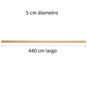 Pasamanos madera ayous redondo 440 cm 