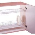Escurreplatos pvc blanco con guias para mueble   40 cm -...