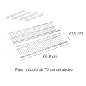 Escurreplatos pvc blanco con guias para mueble   40 cm -...
