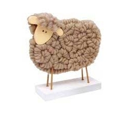 Set 3 Figuras Ovejas Decorativas Navidad - Suinplas
