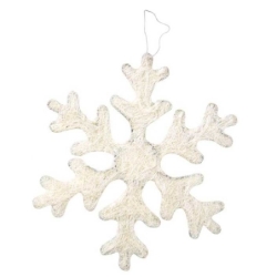 Adornos Copo de Nieve Navidad x3 Sisal - Suinplas