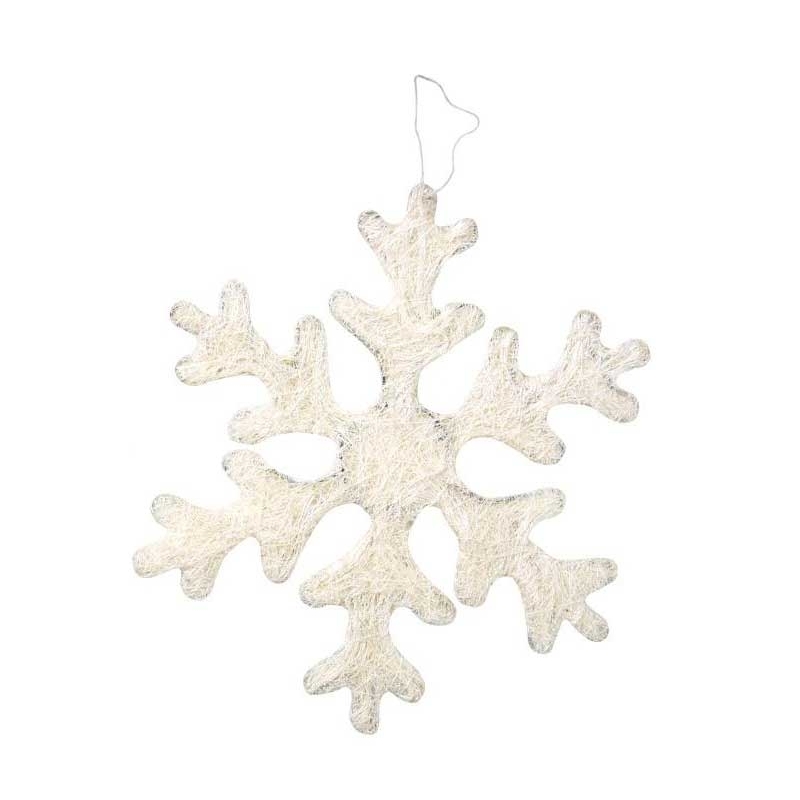 Adornos Copo de Nieve Navidad x3 Sisal - Suinplas