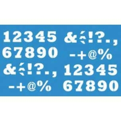 Plantilla stencil 21x34 numeros   - Suinplas
