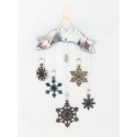 Adornos Copo de Nieve Navidad x3 Sisal - Suinplas