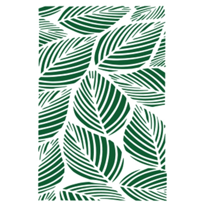 Plantilla stencil 21x15 hojas   - Suinplas