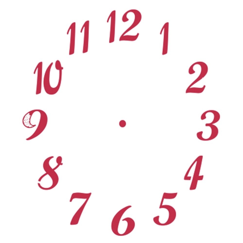 Plantilla stencil 21x15 reloj   - Suinplas