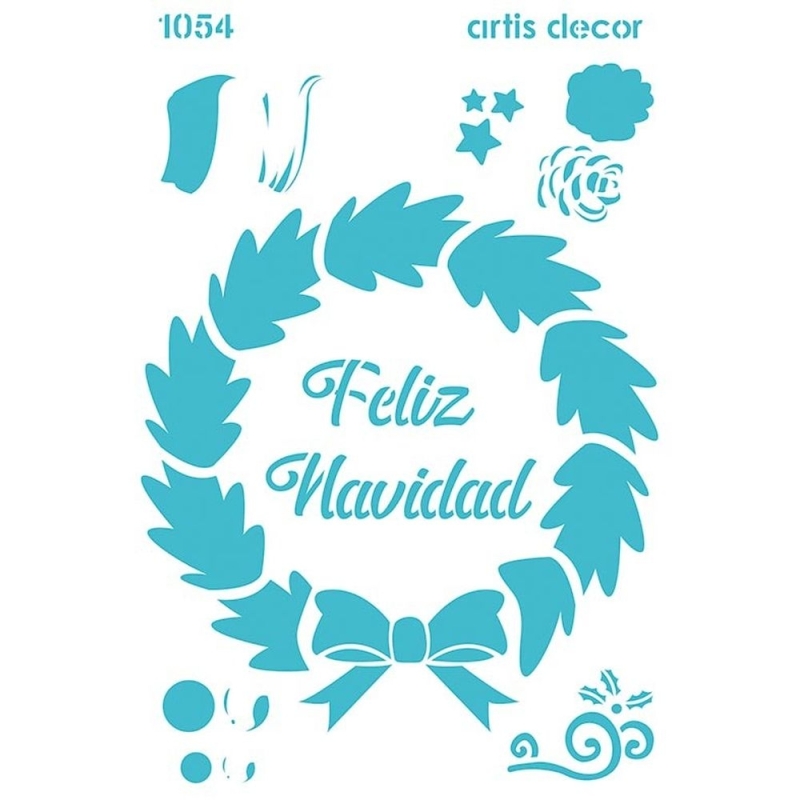 Plantilla stencil 20x28.,5 navidad   - Suinplas