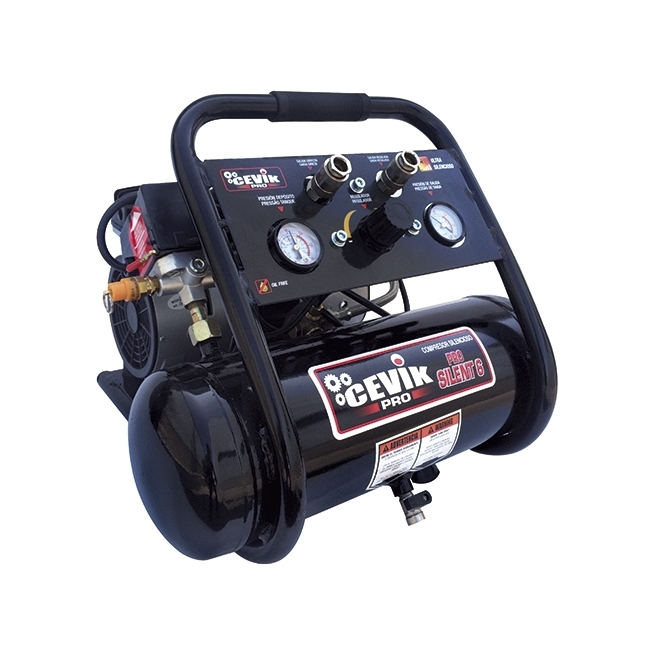 Compresor silencioso 6l 1hp prosilent - Suinplas