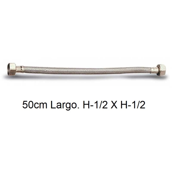"Latiguillo flexible  13mm 50cm  h 1/2""x h 1/2"" - Suinplas"