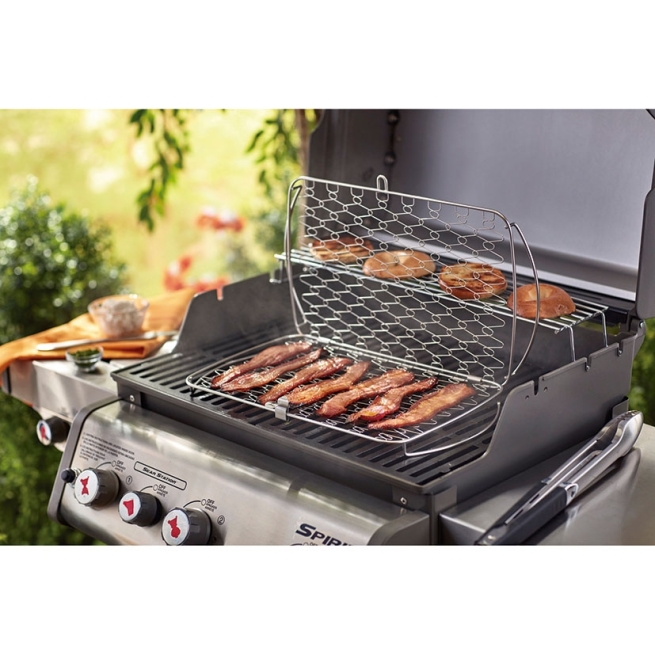 Cesta inox. grande de pescado para parrilla - Suinplas