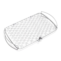 Cesta inox. grande de pescado para parrilla - Suinplas
