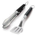Kit 2 utensilios barbacoa weber premium inox. - Suinplas