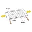 Parrilla extensible zinc 50x40 cm - Suinplas