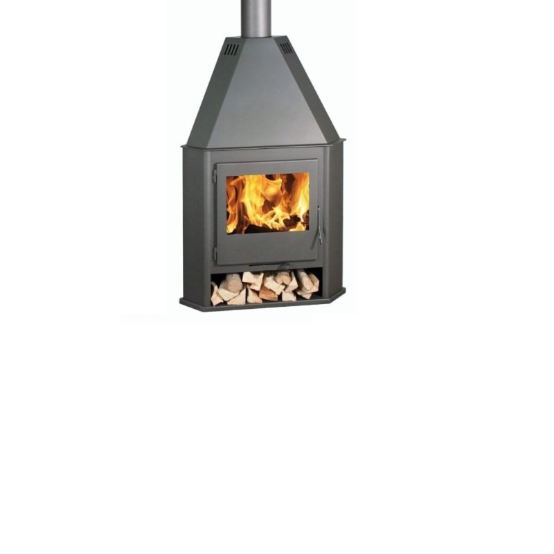 Estufa de leña rinconera mod. r7 eco design - Suinplas