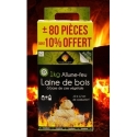 Enciende fuego lana de madera  1kilo - Suinplas