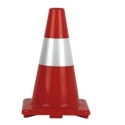 Cono obra rojo y blanco 30cm - Suinplas