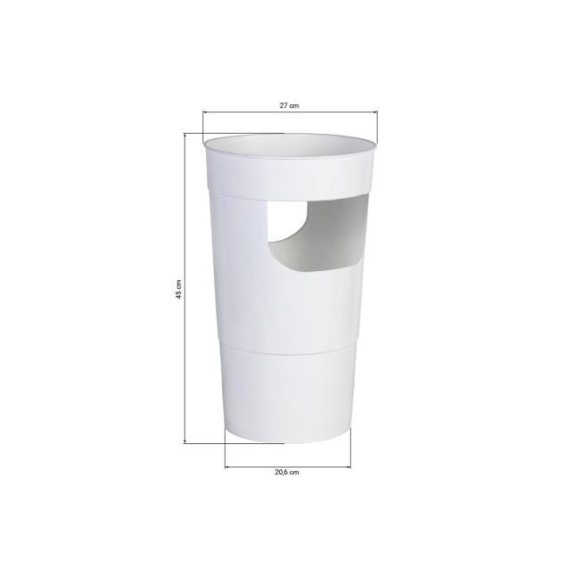 Paraguero de polipropileno gris claro 45cm alto - Suinplas