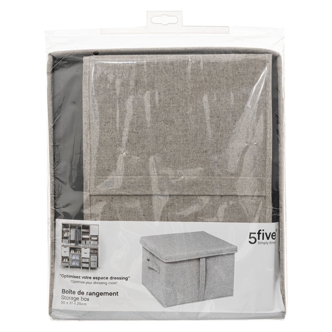 Caja almacenaje con tapa serie orga 31x31xh.25cm - Suinplas