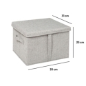 Caja almacenaje con tapa serie orga 31x31xh.25cm - Suinplas