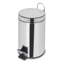 Cubo papelera con pedal acero inoxidable 5litros redondo...