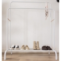 Perchero pie doble newlux hangy blanco roto - Suinplas